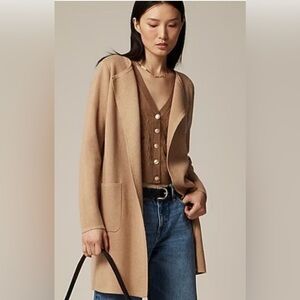 J. Crew Juliette Camel Knit Sweater Size XL